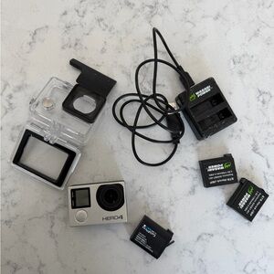 GoPro with accessories